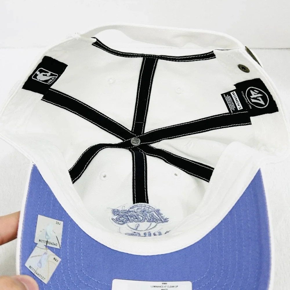 Los Angeles Lakers '47 Brand Luminance Women's Clean Up Hat Cap Adjustable White